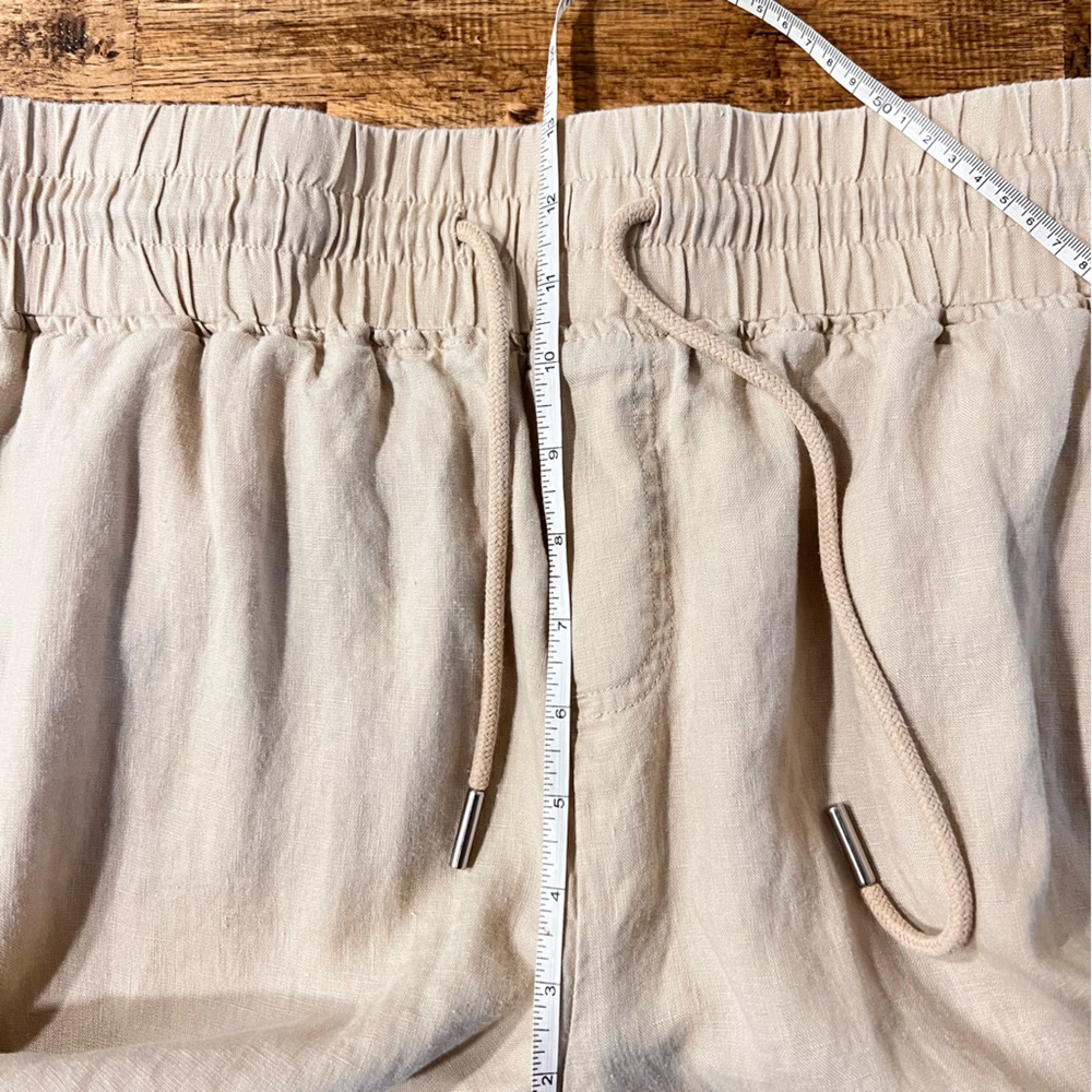 Quince Linen Wide Leg Drawstring Pants XL Relaxed Lounge - Picture 9 of 11